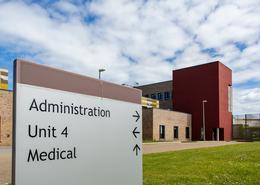 Oberstown campus signage and admin building</br>